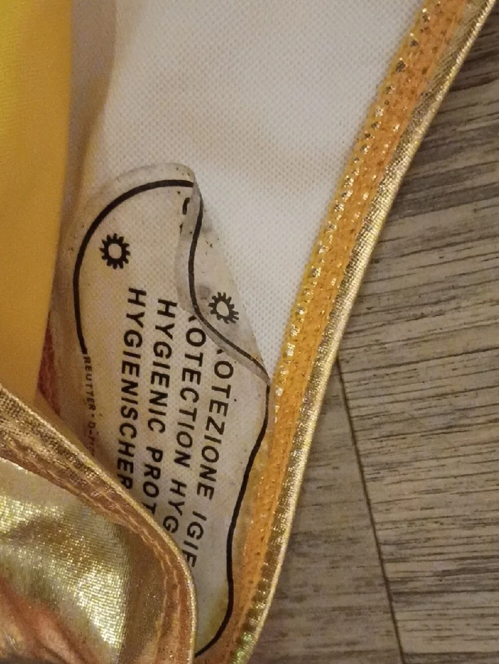 Girls Metallic Gold One-Piece Swimsuit